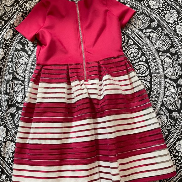 Blush by US Angels Fuchsia and White semi-formal Girls Dress Size 12 - Picture 4 of 4